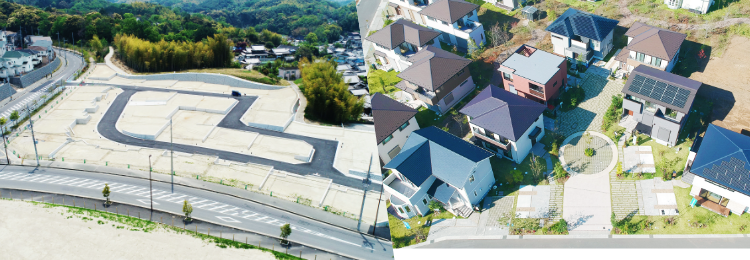住宅団地開発のイメージ画像